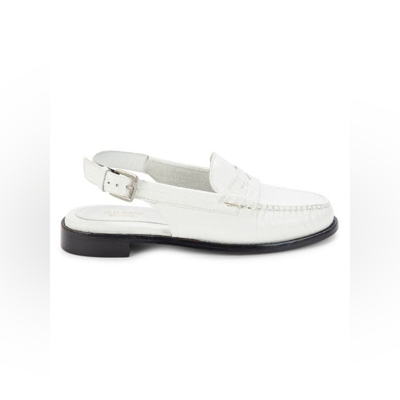 Shoes - NWT Whitney Croc-Embossed Slingback Penny Loafers
